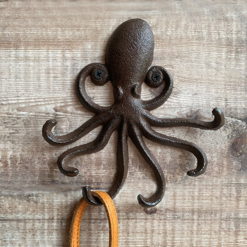 Cular Metal Wall Organizer with Key Hooks