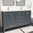 Anvay 60 in. Double Sinks Freestanding Bath Vanity in Charcoal Gray with Carrara Marble Top-408697619-406671024