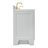 Freitas 67'' Solid Wood Single Bathroom Vanity in Grey with 1.5'' Carrara Marble Top, Center, Rectangle Sink-1073546074-1030856757