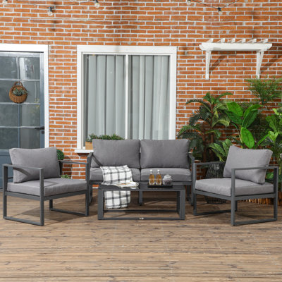 Garden Sofa Table Set