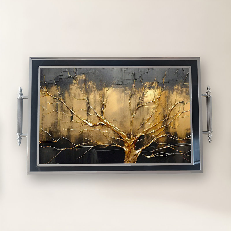 Élégant plateau en verre de 19,7 po x 11,4 po x 1,4 po | Fabrication 100% verre durable | Facile à nettoyer avec un chiffon humide | Idéal pour le service, la présentation décorative et l'organisation | Ajout élégant à la décoration intérieure