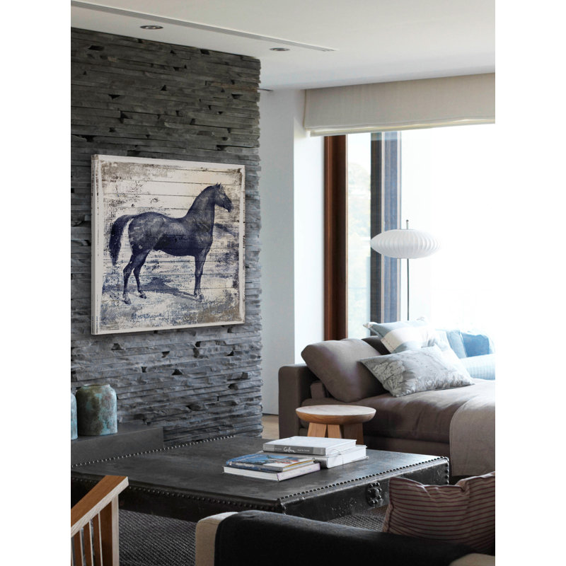 " Black Horse II " by Irena Orlov, 24" H x 24" W x 1.5" D