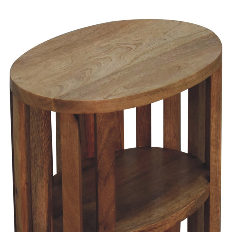 Janay 36cm W Solid Wood Bedside Table