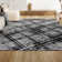 Blackmun Modern Abstract Black/Gray Rug