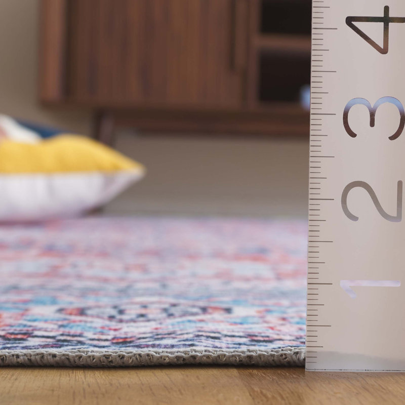 Tapis Alisha avec envers antidérapant, Carré 6 po