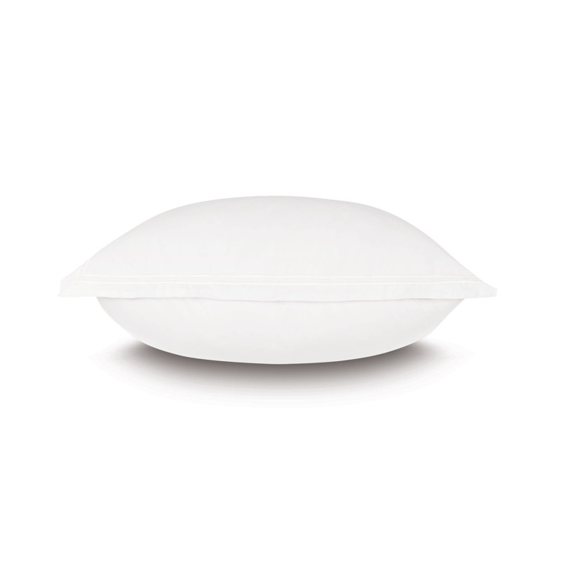 Enzo 100% Cotton Pillow Sham, White, Euro
