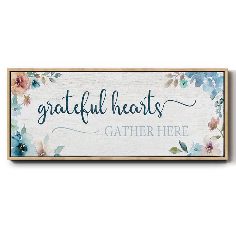Grateful Hearts- Framed Canvas