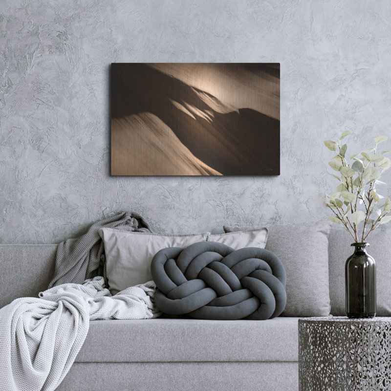 «Canyon Abstract 5» par Lori Deiter, art mural en métal, H 24 po x l 36 po