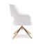 Fauteuil pivotant rembourré Breann-93705352