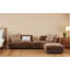 Canapé modulaire avec repose-pieds 125 po Mocha Cloud