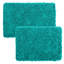 Ensemble de 2 tapis de salle de bain Plymouth Home - Tapis de bain en mousse à mémoire de forme 32 po x 21 po et 24 po x 17 po avec dessus en chenille pour un décor de salle de bain élégant - Tapis de bain lavables à la machine -19700568