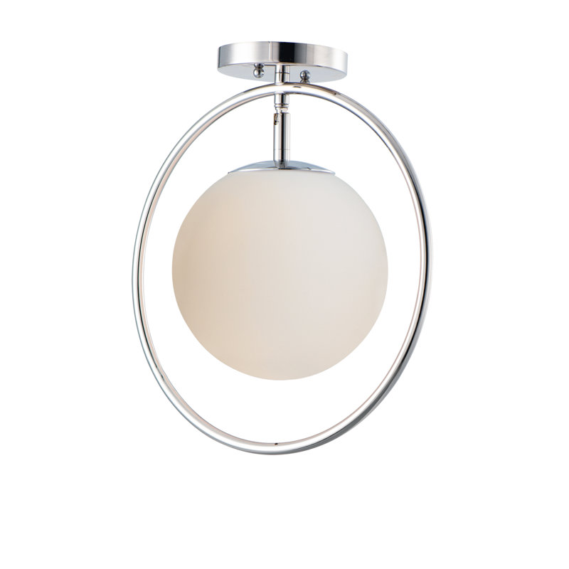 Plafonnier semi-encastré 1 lumière 13 po Chet