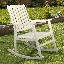 Chaise berçante en bois massif Armany Nesta-87691039