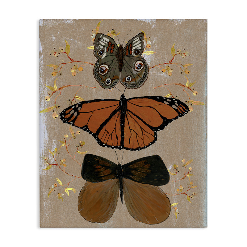 «Butterfly Collage Symmetry», art mural par Kara Keller Designs, H 20 po x l 16 po