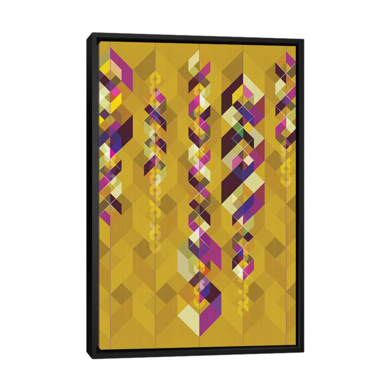 « dna », impression sur toile, H 26 po x l 18 po x P 1,5 po, Toile avec cadre flottant noir, Pas de tapis