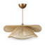 Lustre bohémien sculpté en macramé 1 lumière