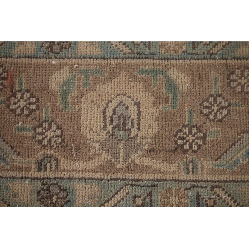 Tapis traditionnel rétro en laine gris 7 x 10