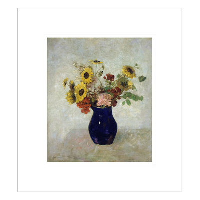 Vase De Fleurs by Odilon Redon -Framed Giclee Print