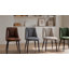 Modern Linen/Suede Upholstered Dining Chair with 8cm Thickened Cushion (Set of 2/4)-417306418-417306425