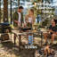 Table de camping pliante et portable en aluminium avec plateau imitation bois et hauteur réglable | Table légère et enroulable avec sac de transport pour le camping, les pique-niques, les barbecues et la terrasse-159201237-159201239