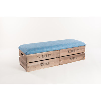 Thunderbolt Tufted Rectangle Standard Ottoman with Storage