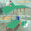 Plateau de conversion de tennis de table pliable et portable de taille moyenne de 8 pi pour jeux d'intérieur, installation et rangement faciles-121089832-121089834