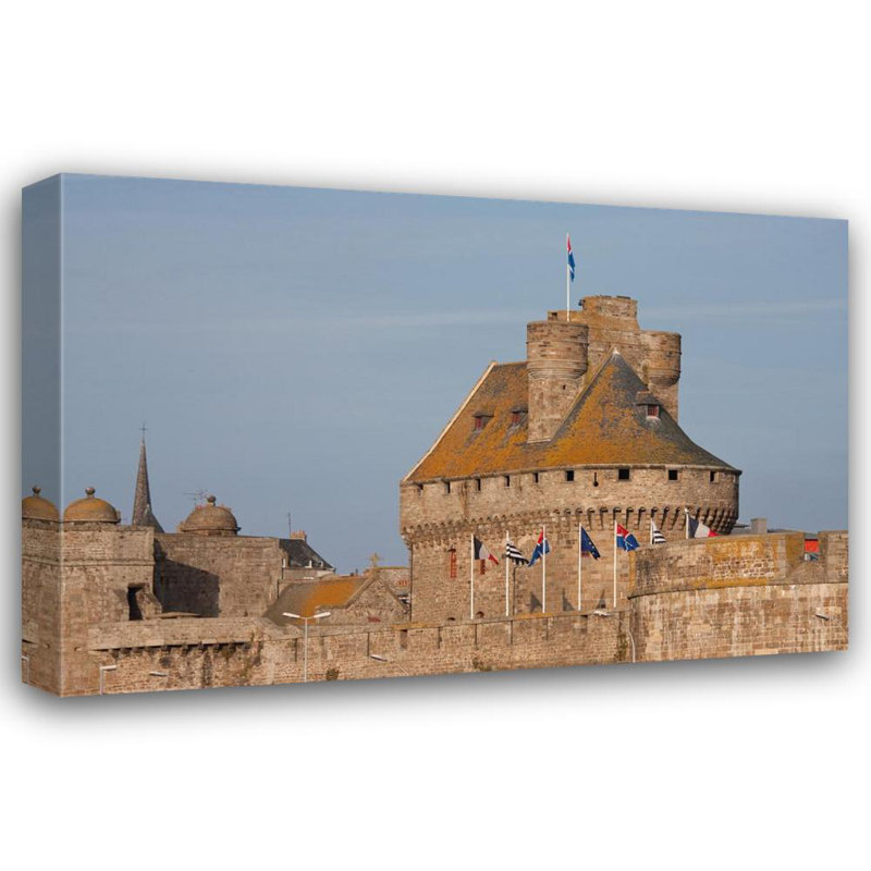 Le château de Saint-Malo, H 12 po x l 18 po