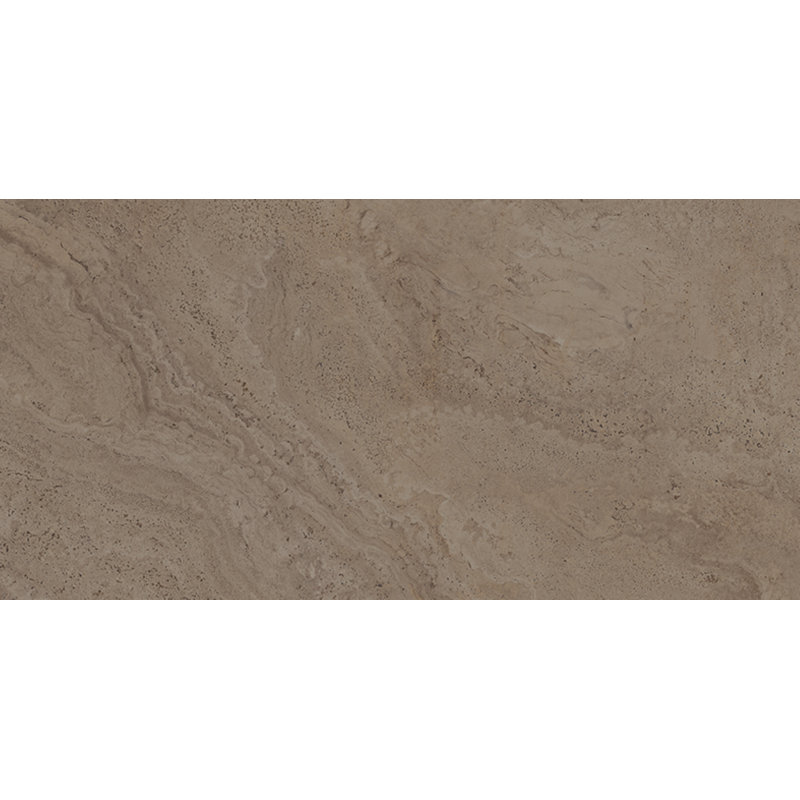 Modern Travertine 24" x 48" Large Format Porcelain Tile – Stone Look Wall & Floor, Brown