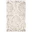 Tapis en laine / coton / latex touffeté à la main Oakton en argent / ivoire-1221942472