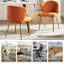 Fauteuil d'appoint moderne en velours avec dossier capitonné H 29 po Leona-764843820