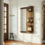 Miroir moderne complet avec tablettes ouvertes