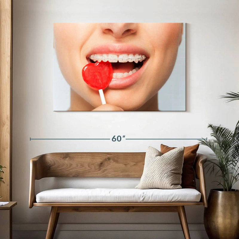 Sucette Heart Bite, H 30 po x l 45 po