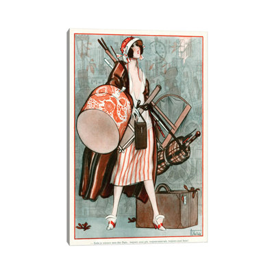 1920 "La Vie Parisienne" par Armand Vallee, impression sur toile tendue