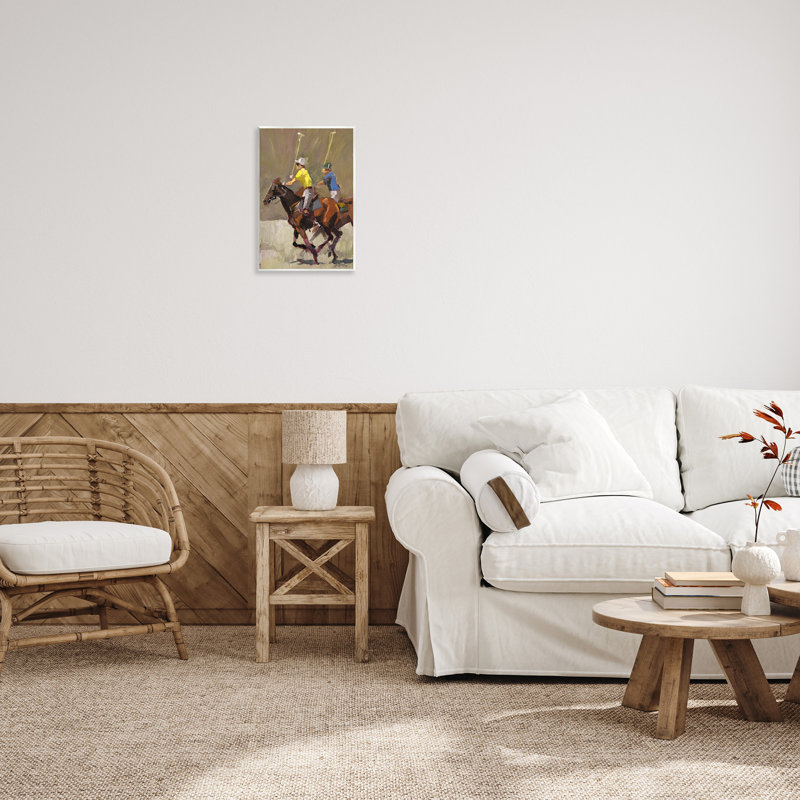 Art mural galopant au galop par Jeri Ireland, H 19 po x l 13 po