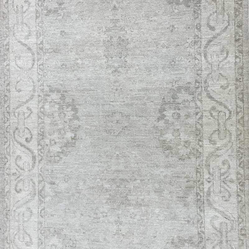 Charlton Home® Handmade Oushak Whitewash Wool Rug | Wayfair