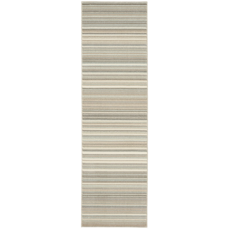 Tapis gris Mohani, Tapis de couloir 2 pi 2 po x 7 pi 6 po