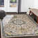 Tapis bleu marine / beurre Tonya