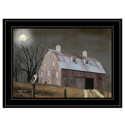 Midnight Moon Framed Wall Art for Living Room, Home Wall Decor by Billy Jacobs