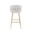 Tabourets de bar pivotants rembourrés avec structure en métal (ensemble de 2)-86781655
