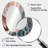 Ocean Waves Fluidity In Marble II - Gold Modern Oval Wall Mirror-1647880476
