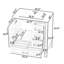 Meuble-lavabo en bois avec lavabo, 3 tiroirs et porte à fermeture en douceur-1424923307
