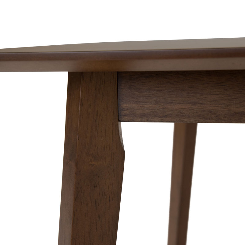 Mukai - Ensemble de salle à manger moderne en tissu gris et noyer, 7 pièces : table, 6 chaises