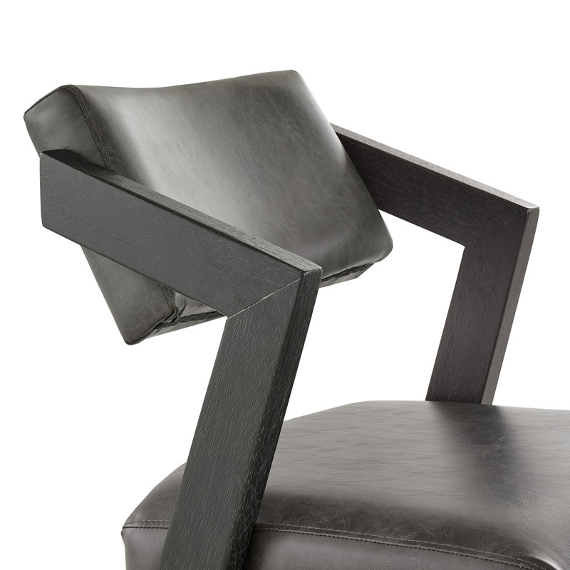 Chaise en bois Cardone, Tabouret de comptoir (siège d'une hauteur de 24 p