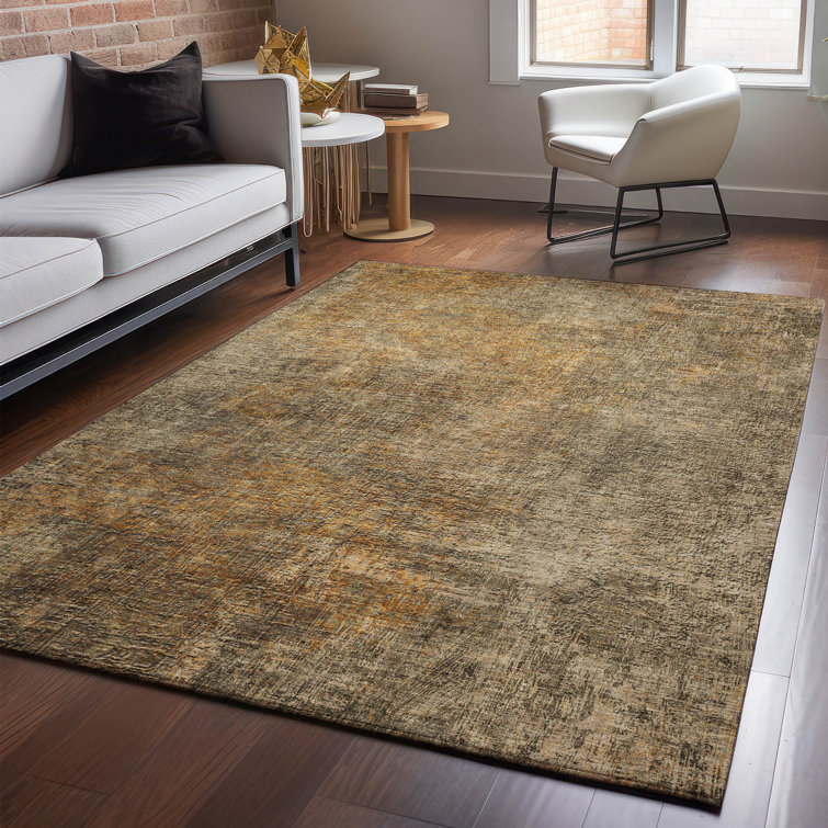 Premium Machine Washable Cerrito AMF593 Brown Rug