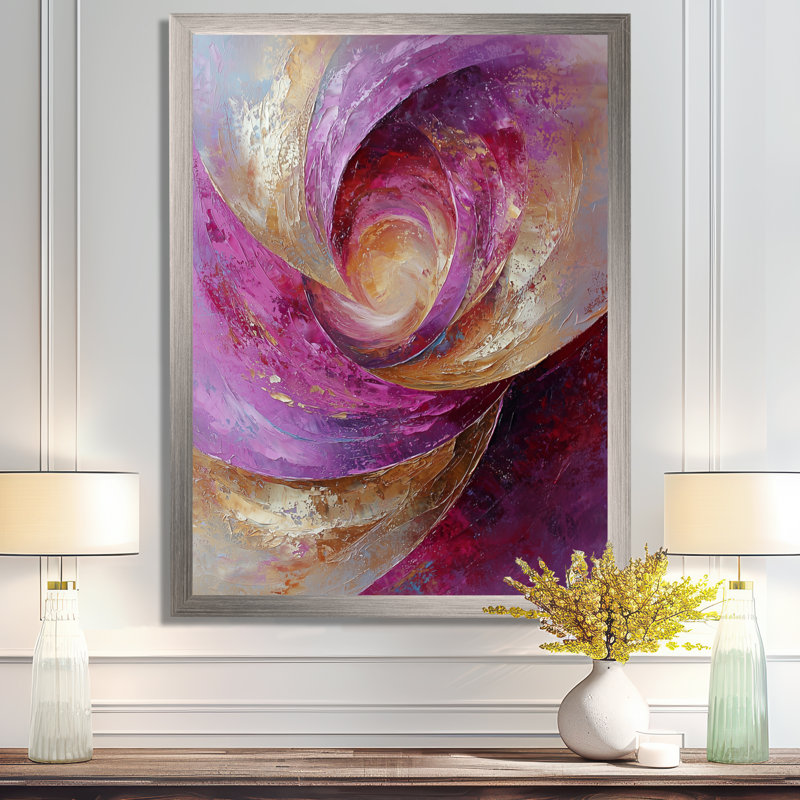 Spratt - Abstract Wall Art, H 32 po x l 16 po, Argent argent, Reproduction encadrée d'une seule photo