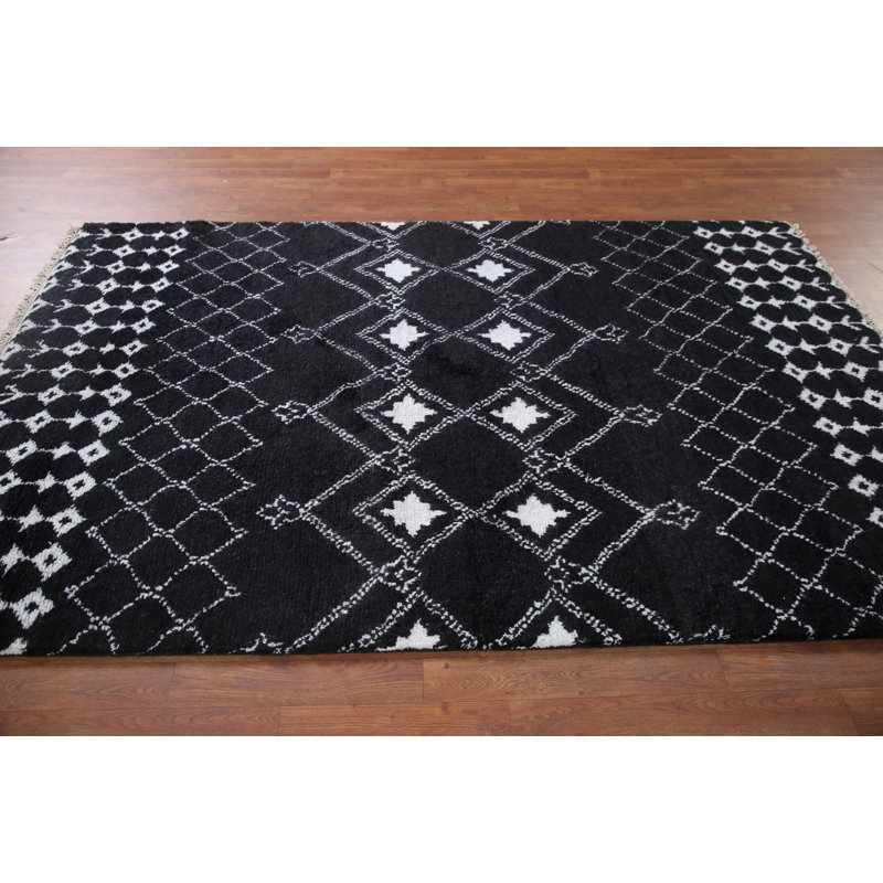 Tapis géométrique indien 5 x 8