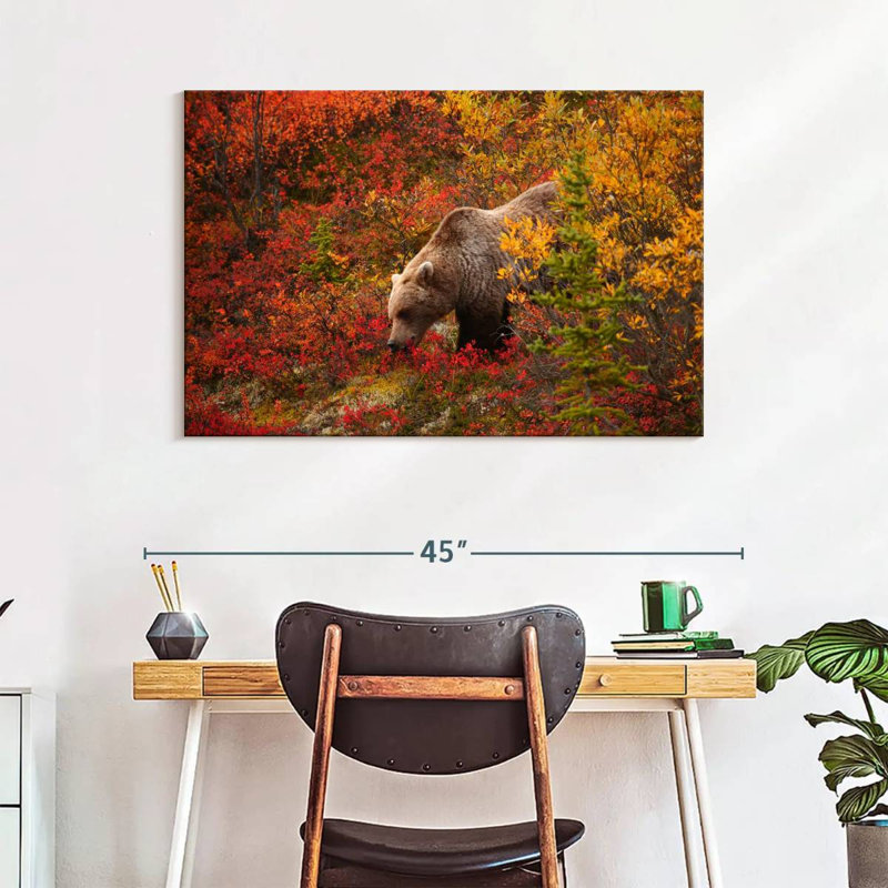 Crowle Alaskan Grizzly Bear, 26" H x 39" W
