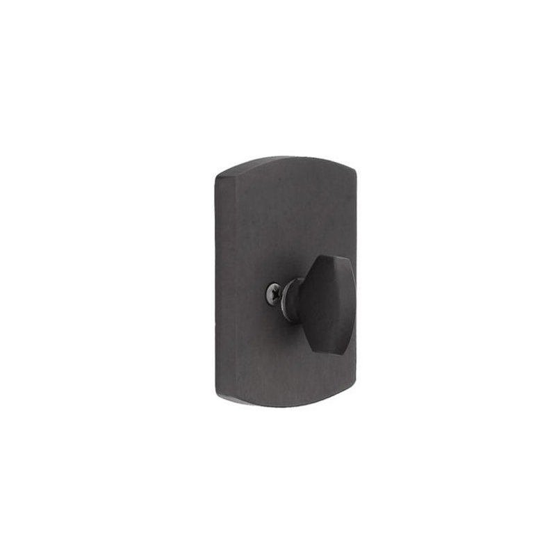 Sandcast #4 Single Sided Deadbolt Flat Black Bronze Finish, Medium Bronze