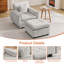 Ensemble de fauteuil d'appoint avec repose-pieds-272850661-272850663