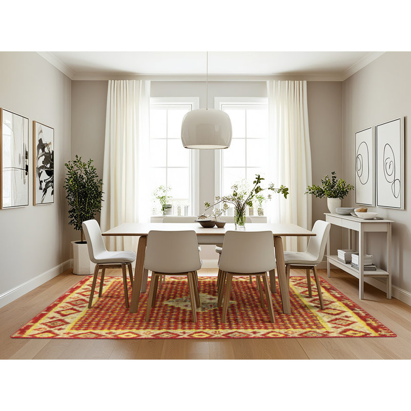 Abstract Indoor Rug, Rectangle 7' x 10'